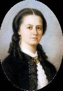 unknow artist Portrait of professorskan Laura Netzel,fodd von Pistolekors oil painting reproduction